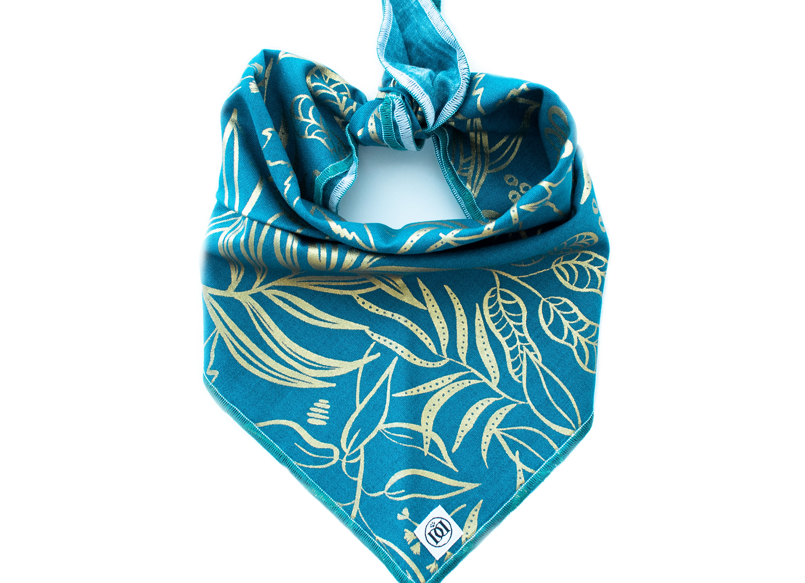 Flora Teal Bandana