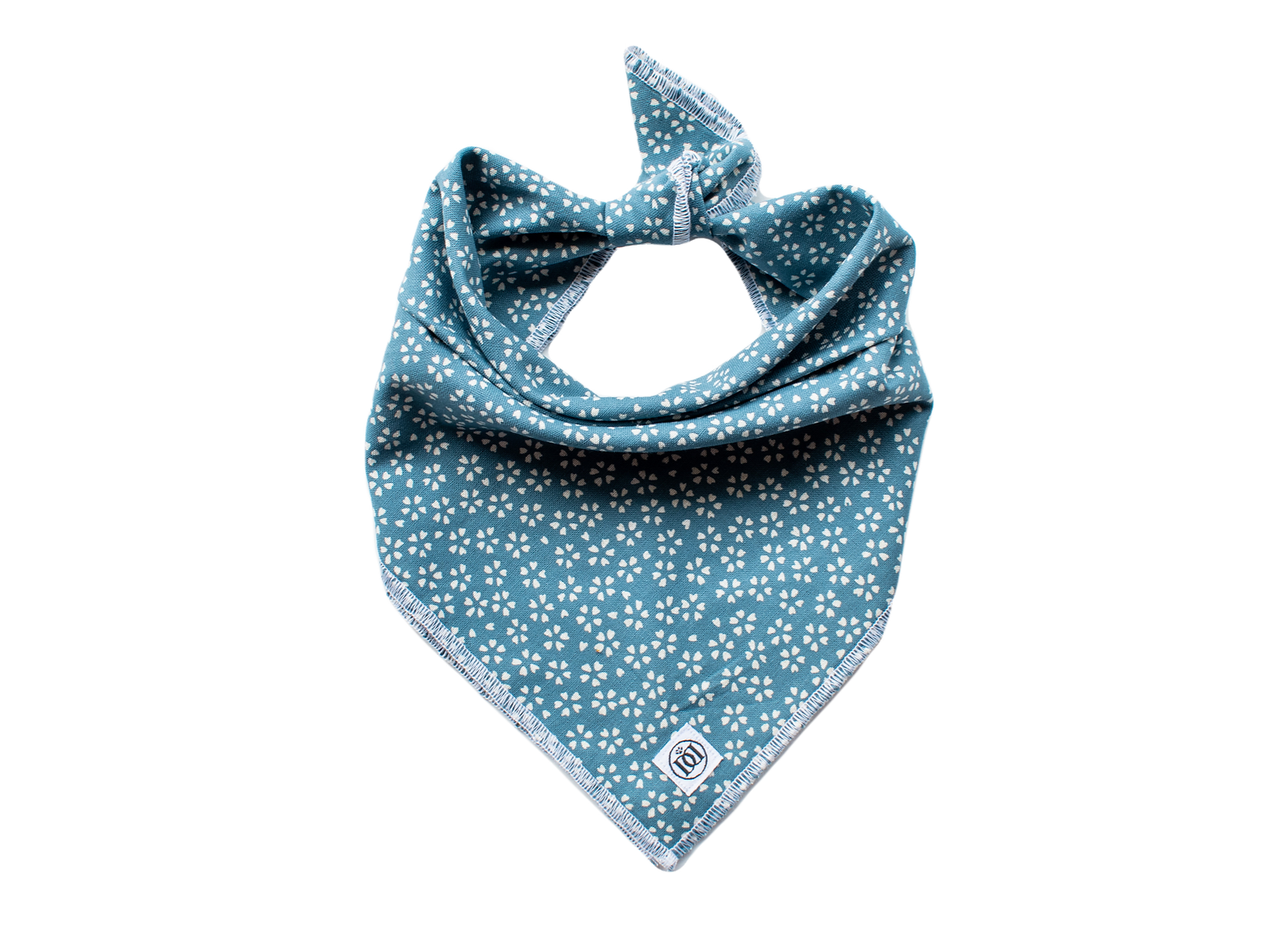 Blue Floral Bandana