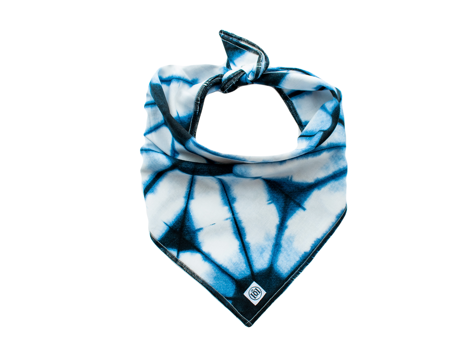 Blue Tie-Dye Bandana